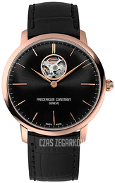 Frederique Constant Slimline Czarny/Skóra Ø40 mm FC-312B4S4