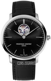 Frederique Constant Slimline Czarny/Skóra Ø40 mm FC-312B4S6