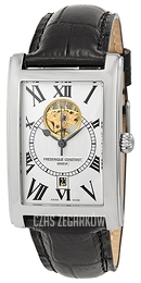 Frederique Constant Classics Carree Heart Beat Date Srebrny/Skóra Ø47 mm FC-315MS4C26