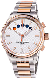 Frederique Constant Yacht Timer Srebrny/Stal w kolorze różowego złota Ø42 mm FC-380VT4H2B