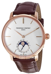 Frederique Constant Maxime Manufacture Automatic Srebrny/Skóra Ø42 mm FC-705V4S4
