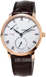 Frederique Constant Slimline Srebrny/Skóra Ø40 mm FC-723WR3S4