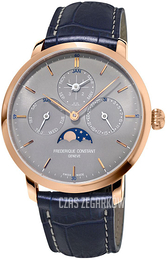 Frederique Constant Slimline Szary/Skóra Ø42 mm FC-775G4S4