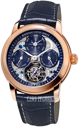 Frederique Constant Manufacture Niebieski/Skóra Ø42 mm FC-975N4H9