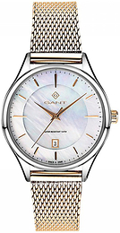 Gant Biały/Stal w odcieniu złota Ø38 mm G138003