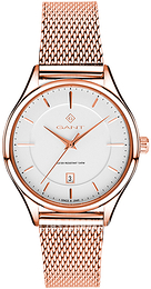 Gant Biały/Stal w kolorze różowego złota Ø38 mm G138005