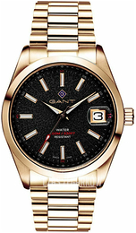 Gant Eastham Czarny/Stal w odcieniu złota Ø42 mm G161005