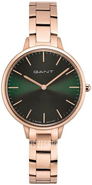 Gant Zielony/Stal w kolorze różowego złota Ø35 mm GT053010