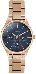 Gant Niebieski/Stal w kolorze różowego złota GT054002