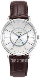 Gant Srebrny/Skóra Ø42 mm GTAD02600899I