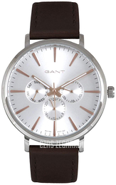 Gant Srebrny/Skóra Ø42 mm GTAD05600199I