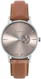 Gant Srebrny/Skóra Ø42 mm W108415
