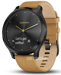 Garmin Vívomove HR Czarny/Skóra Ø43 mm 010-01850-00
