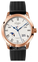 Glashütte Original Senator Srebrny/Guma Ø42 mm 100-02-22-05-04