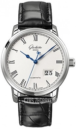 Glashütte Original Senator Srebrny/Skóra Ø40 mm 100-03-32-42-04
