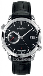 Glashütte Original Senator Czarny/Skóra Ø42 mm 100-13-02-02-04