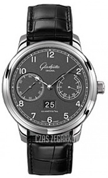 Glashütte Original Senator Observer Szary/Skóra Ø44 mm 100-14-02-02-04