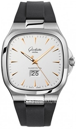 Glashütte Original Senator Seventies Srebrny/Guma 40x40 mm 39-47-11-12-06