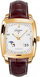 Glashütte Original Senator Srebrny/Skóra 40x36 mm 39-50-51-51-05