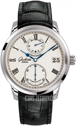Glashütte Original Senator Srebrny/Skóra Ø42 mm 58-01-01-04-04