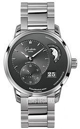 Glashütte Original Pano Panomatic Lunar Szary/Stal Ø40 mm 90-02-43-32-24