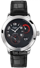 Glashütte Original Pano Panomatic Reverse Czarny/Skóra Ø42 mm 90-03-34-14-04