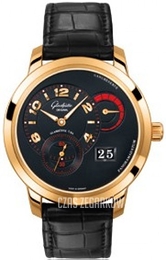 Glashütte Original Pano Panomatic Reverse Czarny/Skóra Ø42 mm 90-03-35-11-04