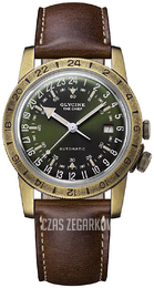 Glycine Airman Zielony/Skóra Ø40 mm GL0413