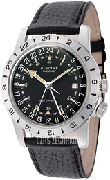 Glycine Airman Czarny/Skóra Ø40 mm GL0465