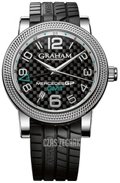 Graham Mercedes GP Time Zone Czarny/Guma Ø48 mm 2MECS.B03A