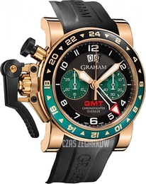 Graham Chronofighter Oversize Czarny/Guma Ø47 mm 2OVGR.B16A