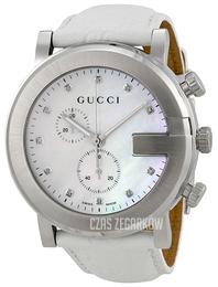 Gucci G Chrono Biały/Skóra Ø42 mm YA101342
