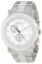 Gucci 101 M Biały/Czeramiczna Ø44 mm YA101345