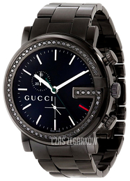 Gucci G Chrono Czarny/Stal Ø44 mm YA101347