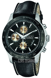 Gucci 126 XL Czarny/Skóra Ø44 mm YA126215