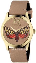 Gucci G-Timeless Brązowy/Skóra Ø38 mm YA1264063