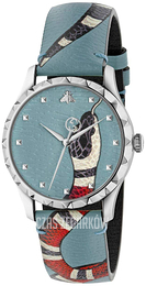 Gucci G-Timeless Niebieski/Skóra Ø38 mm YA1264080