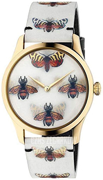 Gucci G-Timeless Biały/Skóra Ø38 mm YA1264109