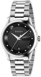 Gucci G-Timeless Czarny/Stal Ø38 mm YA126456