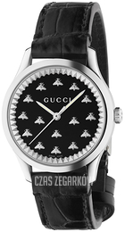 Gucci G-Timeless Czarny/Skóra Ø32 mm YA1265055