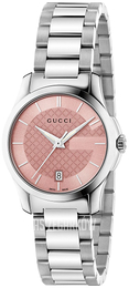 Gucci G-Timeless Różowy/Stal Ø27 mm YA126524