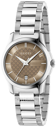 Gucci G-Timeless Brązowy/Stal Ø27 mm YA126526
