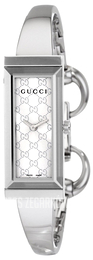 Gucci 127 SM Srebrny/Stal 34x14 mm YA127511