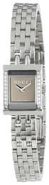 Gucci 128 SM Brązowy/Stal 14x14 mm YA128508