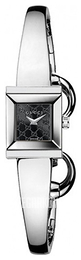 Gucci 128 SM Czarny/Stal 14x14 mm YA128512