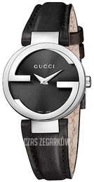Gucci 133 SM Czarny/Skóra Ø29 mm YA133501
