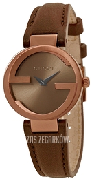 Gucci Interlocking Brązowy/Skóra Ø29 mm YA133504