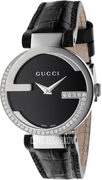 Gucci Interlocking Czarny/Skóra Ø29 mm YA133507