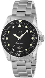 Gucci Dive Czarny/Stal Ø40 mm YA136301B