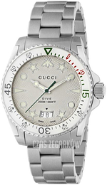 Gucci Dive Szary/Stal Ø40 mm YA136336